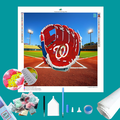Washington Nationals MLB Glove Diamond Painting
