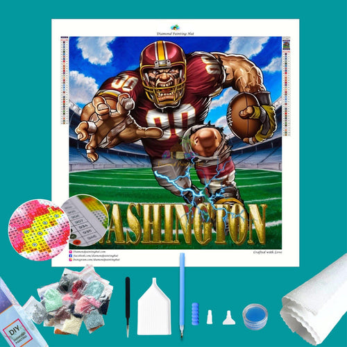 Washington NFL Rushing Diamond Painting