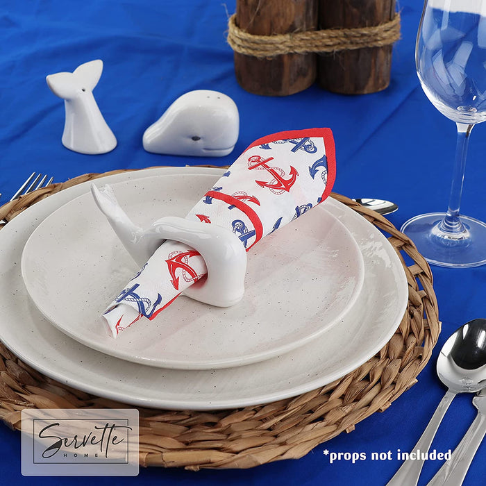 Whale Head Tail Salt & Pepper Shakers