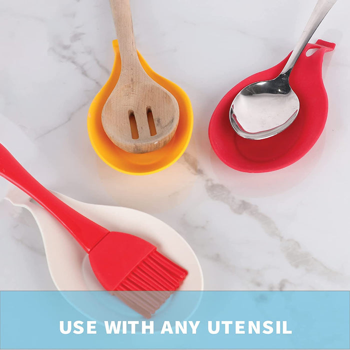 White Silicone Spoon Rest