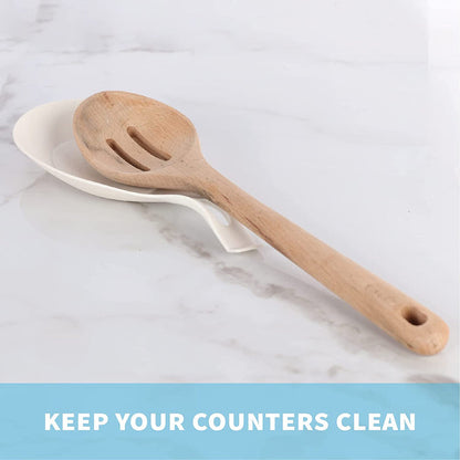 White Silicone Spoon Rest