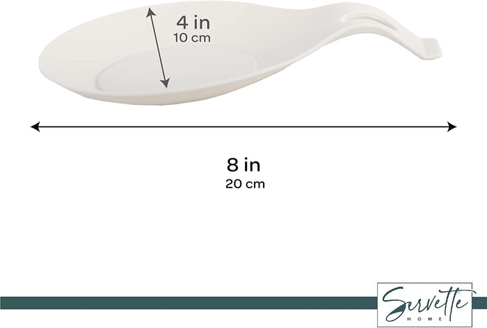 White Silicone Spoon Rest