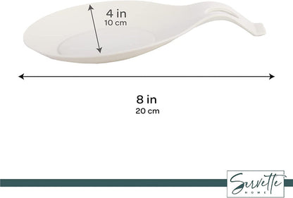 White Silicone Spoon Rest