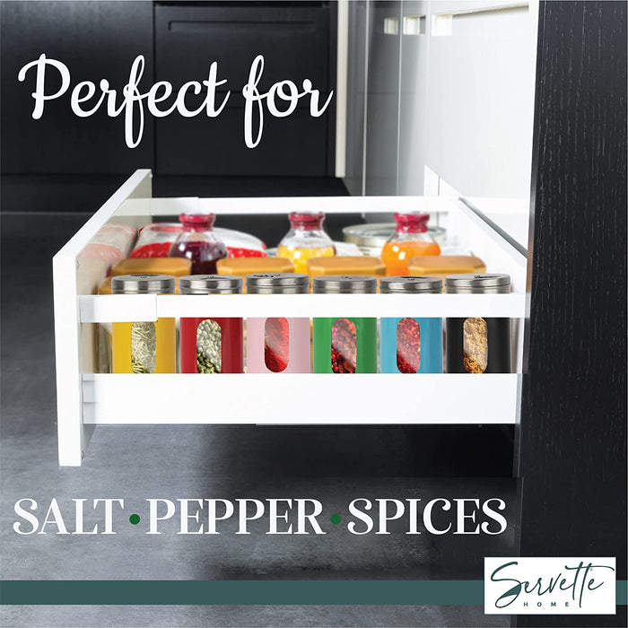 Yellow Retro Salt & Pepper Glass Jar Single Shaker