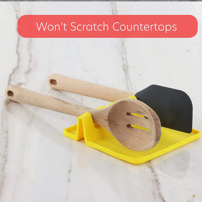 Yellow Silicone Multi Spoon Rest