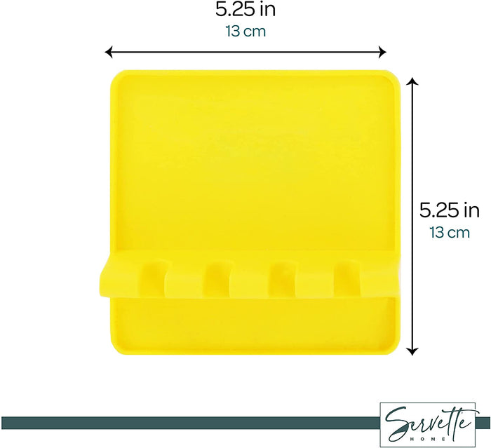 Yellow Silicone Multi Spoon Rest
