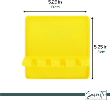 Yellow Silicone Multi Spoon Rest